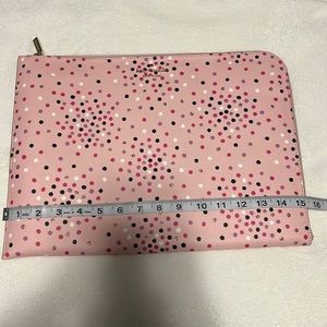Pink Polka Dot Kate Spade Padded Laptop Sleeve